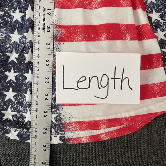 Stars & Stripes Tank Top America Red White & Blue Fit & Flare Medium - X-Large - Picture 7 of 9